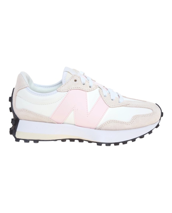 Sneakers Donna New Balance 327 Leather Suede Sea Salt Pink Salt white