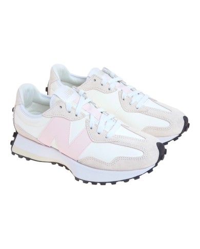 Sneakers Donna New Balance 327 Leather Suede Sea Salt Pink Salt white