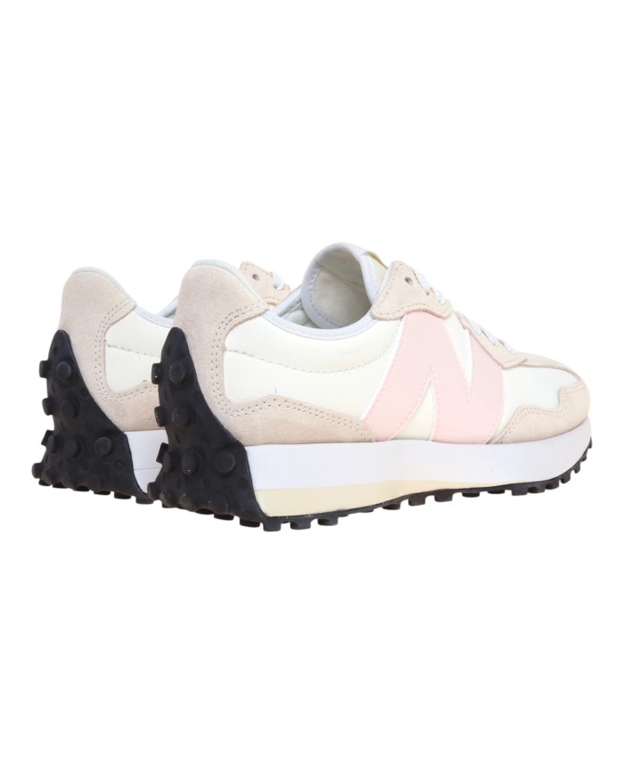 Sneakers Donna New Balance 327 Leather Suede Sea Salt Pink Salt white