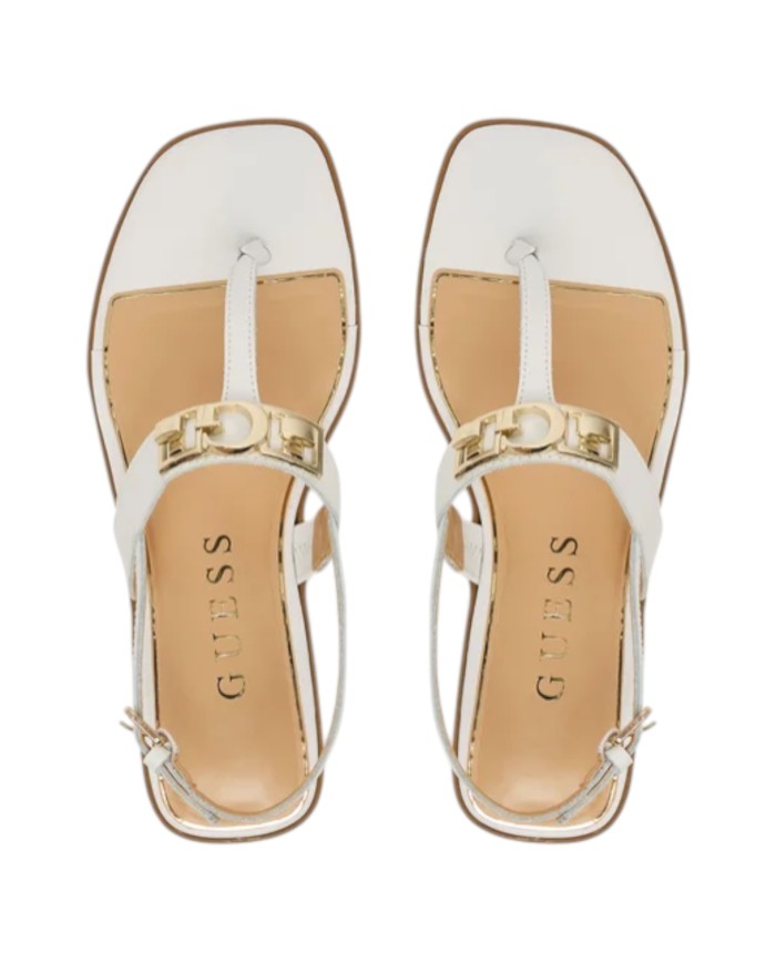 Sandali Guess Donna Ramiry G Logo Leather White