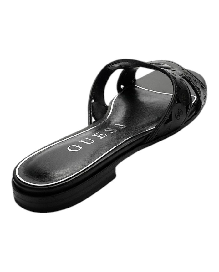 Sandalo Donna Guess Ciabatta Ciesta 2 4G Logo Leather Black