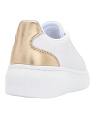 Sneakers Donna Guess Fionia Charme Logo Leather White Platinum