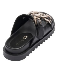 Sandalo Guess Donna Ciabatta Fatema Chain Leather Black