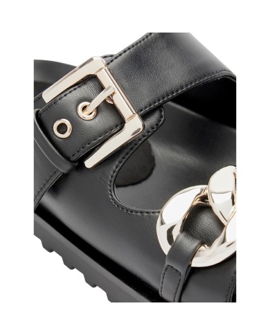 Sandalo Guess Donna Ciabatta Fatema Chain Leather Black