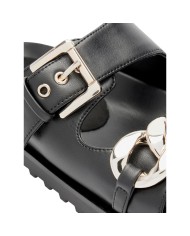 Sandalo Guess Donna Ciabatta Fatema Chain Leather Black