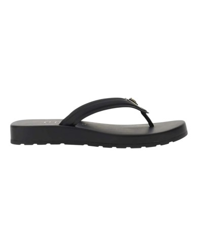 Ciabatta Guess Donna Candry Infradito Triangle Logo Leather Black