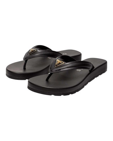 Ciabatta Guess Donna Candry Infradito Triangle Logo Leather Black