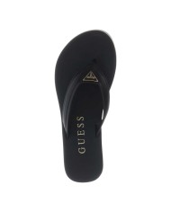 Ciabatta Guess Donna Candry Infradito Triangle Logo Leather Black