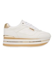 Sneakers Guess Donna Hansin 4G Logo Peony Leather White Platinum