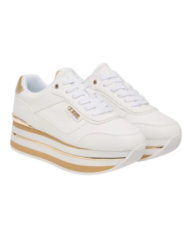 Sneakers Guess Donna Hansin 4G Logo Peony Leather White Platinum