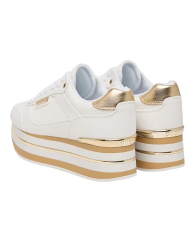Sneakers Guess Donna Hansin 4G Logo Peony Leather White Platinum