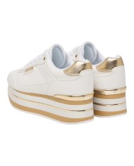 Sneakers Guess Donna Hansin 4G Logo Peony Leather White Platinum