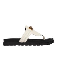 Ciabatta Guess Donna Farron Infradito G Logo Leather White