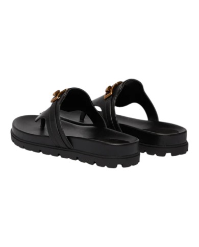 Ciabatta Guess Donna Farron Infradito G Logo Leather Black