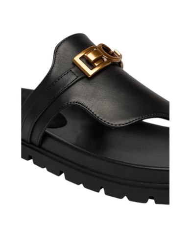 Ciabatta Guess Donna Farron Infradito G Logo Leather Black