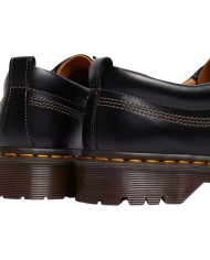 Scarpa Uomo Unisex Donna Dr Martens Analine Lowell Moc Toe in Pelle Black