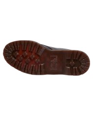 Scarpa Uomo Unisex Donna Dr Martens Analine Lowell Moc Toe in Pelle Black