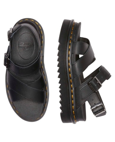 Sandalo Donna Dr Martens Voss lI in Pelle Athena con Cinturino Black