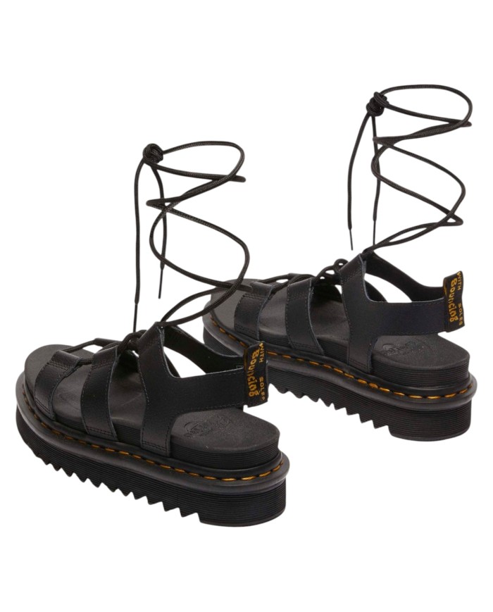 Sandalo Donna Dr Martens Nartilla Sandali Nartilla Athena in pelle modello gladiatore Black