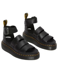 Sandalo Donna Dr Martens Clarissa II Quad Platform Milled Nappa Leather Black