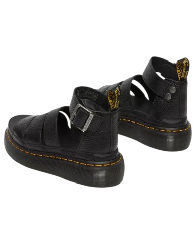Sandalo Donna Dr Martens Clarissa II Quad Platform Milled Nappa Leather Black