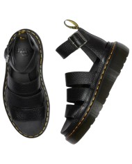 Sandalo Donna Dr Martens Clarissa II Quad Platform Milled Nappa Leather Black