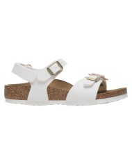 Sandalo Bambino Birkenstock Bimba Rio Plain As Kids White