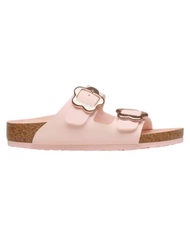 Sandalo Bambino Birkenstock Bimba Arizona Flower Buckle Kids Ligh Rose Tonal
