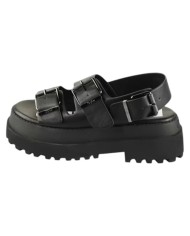 Sandalo Donna Buffalo Pluto Ari plateau vegan nero