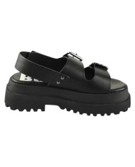 Sandalo Donna Buffalo Pluto Ari plateau vegan nero