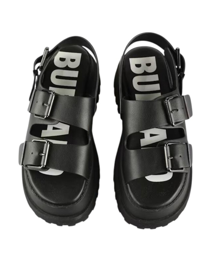 Sandalo Donna Buffalo Pluto Ari plateau vegan nero