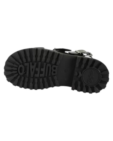 Sandalo Donna Buffalo Pluto Ari plateau vegan nero