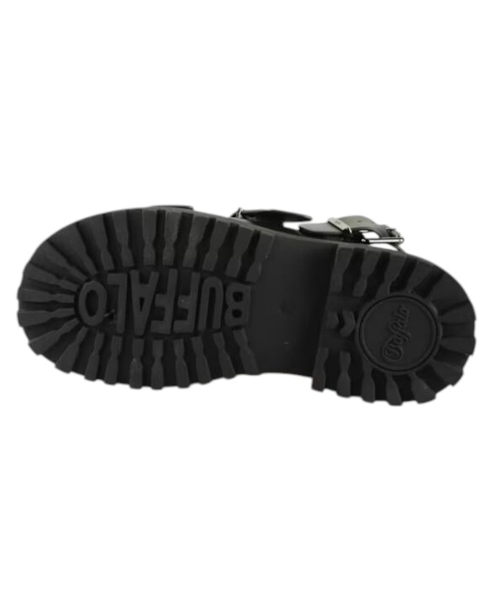 Sandalo Donna Buffalo Pluto Ari plateau vegan nero