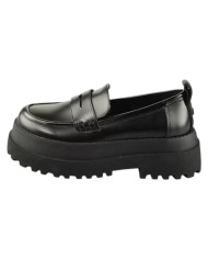 Mocassino Donna Buffalo Slip On Pluto Loafer Vegan Box nero