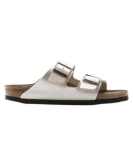 Sandalo Donna Birkenstock Unisex Arizona Birko Flor BS Graceful Pearl White