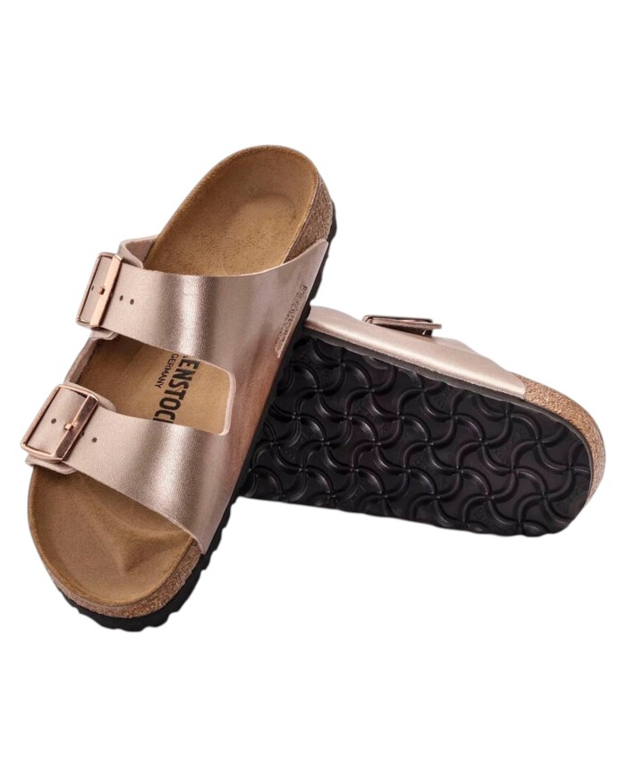 Sandalo Donna Birkenstock Arizona BS Birko Flor Copper Rame