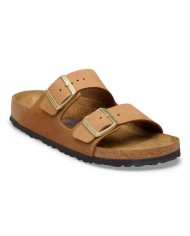 Sandalo Donna Birkenstock Arizona Plantare morbido Leather Nabuk Oliata Montone