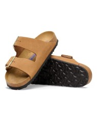Sandalo Donna Birkenstock Arizona Plantare morbido Leather Nabuk Oliata Montone