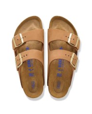 Sandalo Donna Birkenstock Arizona Plantare morbido Leather Nabuk Oliata Montone