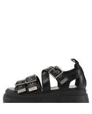 Sandalo Donna Buffalo Bolt SND Buckle Vegan nappa Black