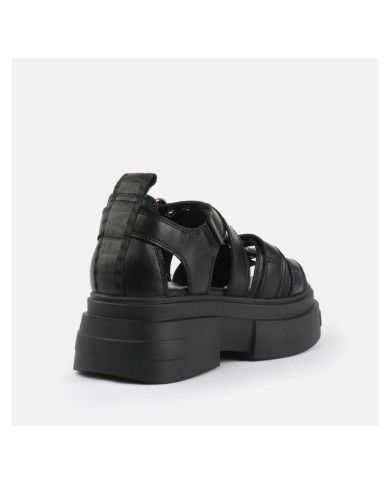 Sandalo Donna Buffalo Bolt SND Buckle Vegan nappa Black