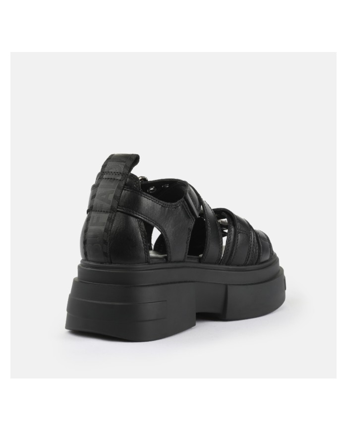 Sandalo Donna Buffalo Bolt SND Buckle Vegan nappa Black