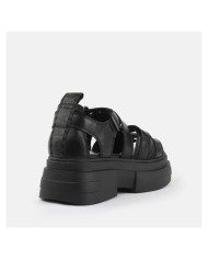 Sandalo Donna Buffalo Bolt SND Buckle Vegan nappa Black