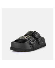 Sandalo Donna Buffalo Sabot Jane Are Riv Vegan Nappa Black