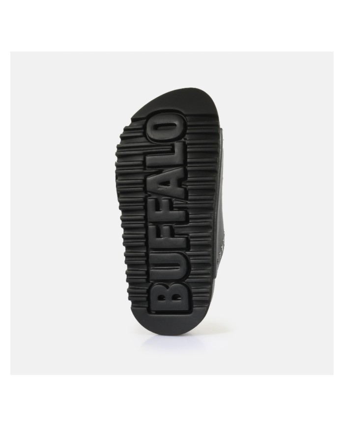 Sandalo Donna Buffalo Sabot Jane Are Riv Vegan Nappa Black