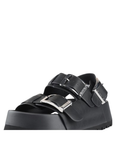 Sandalo Donna Buffalo Jane Athena Buckle Vegan Nappa Black