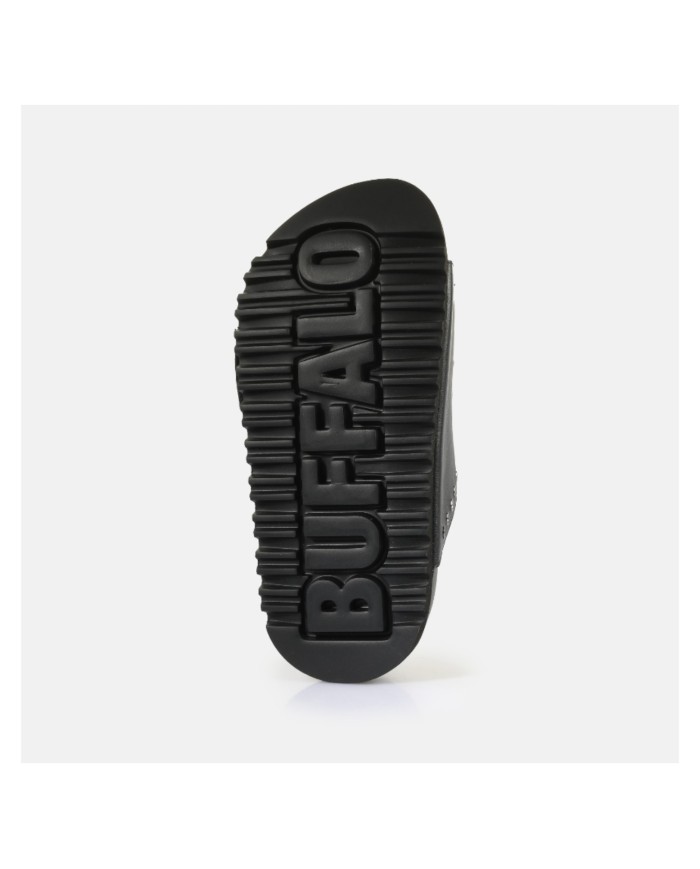 Sandalo Donna Buffalo Jane Athena Buckle Vegan Nappa Black