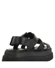 Sandalo Donna Buffalo Pluto Fisher Vegan Nappa Black