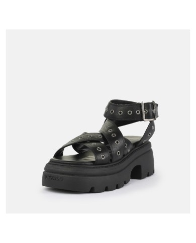 Sandalo Donna Buffalo Vega Miss Riv Vegan nappa Black