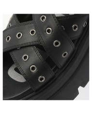 Sandalo Donna Buffalo Vega Miss Riv Vegan nappa Black